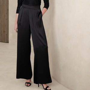Banana Republic Black Satin Pant